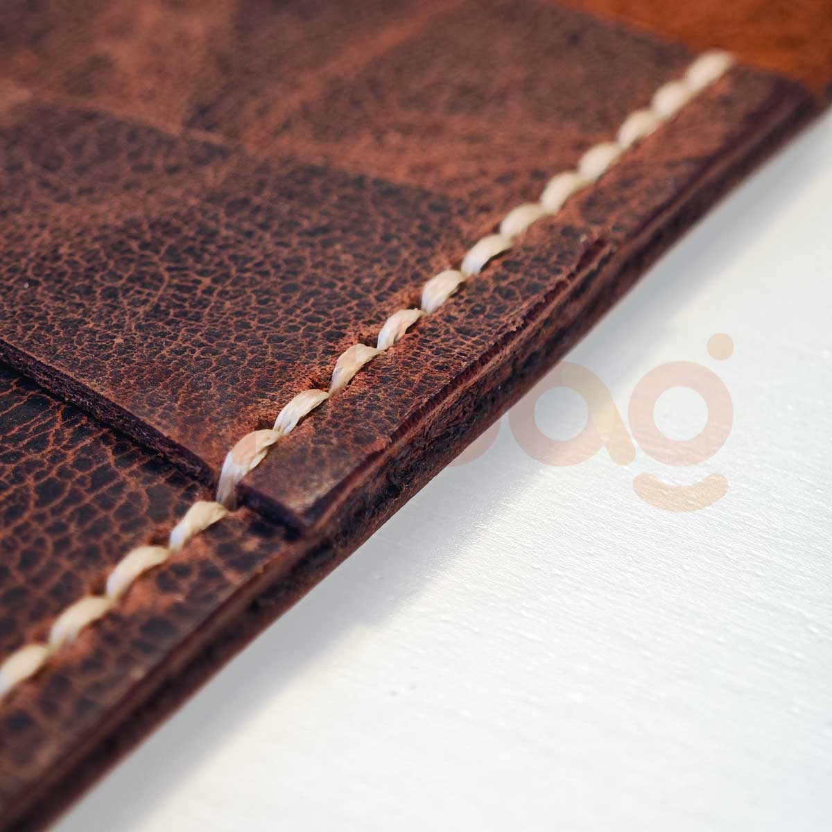 Hakiki Deri - Vintage Kahverengi  - El Yapımı Mini Çanta - Mini Palet ve Kartlar için ideal