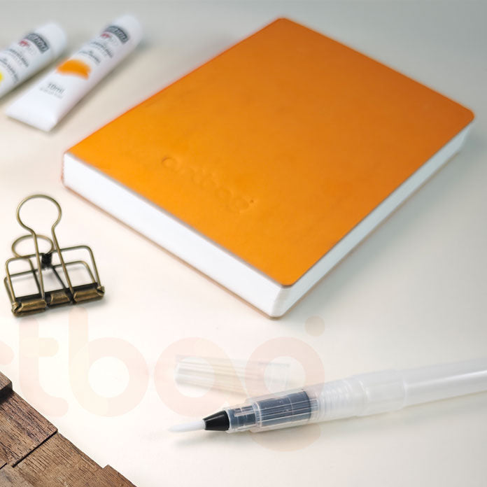 Artbag A6 (10.5cm x 15cm) - 300 gr Sulu Boya Defteri - Özel Üretim - El Yapımı Sert Kapaklı - 30 yaprak (Kopya)