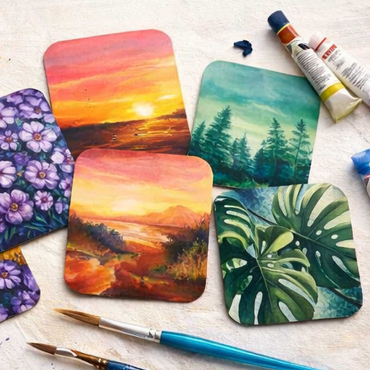 9x9 cm Dokulu Kağıt Seti - Canson Montval - 300 gr - Cold Press (25-50 adet)