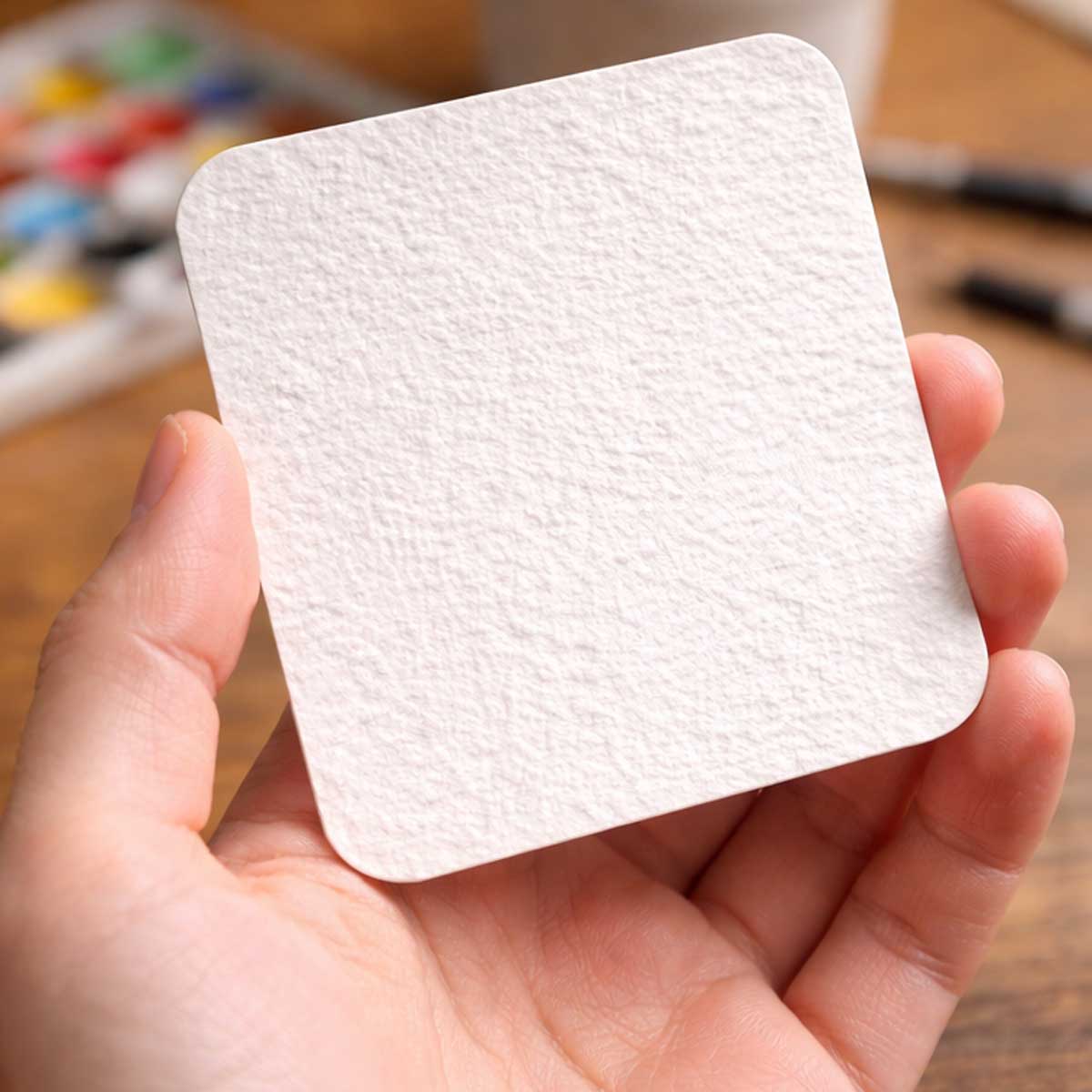 9x9 cm Dokulu Kağıt Seti - Canson Montval - 300 gr - Cold Press (25-50 adet)