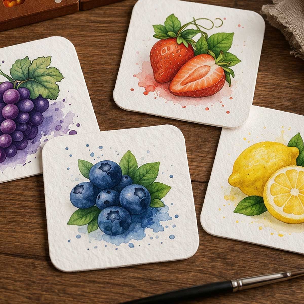 9x9 cm Dokulu Kağıt Seti - Canson Montval - 300 gr - Cold Press (25-50 adet)