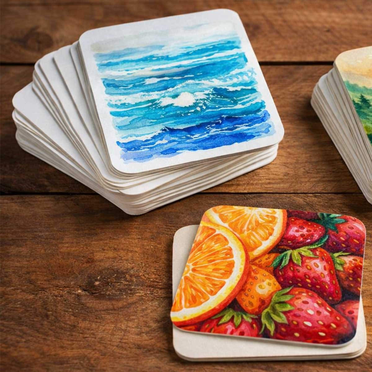 9x9 cm Dokulu Kağıt Seti - Canson Montval - 300 gr - Cold Press (25-50 adet)