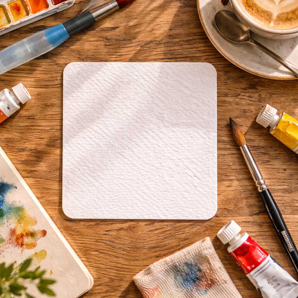 9x9 cm Dokulu Kağıt Seti - Canson Montval - 300 gr - Cold Press (25-50 adet)