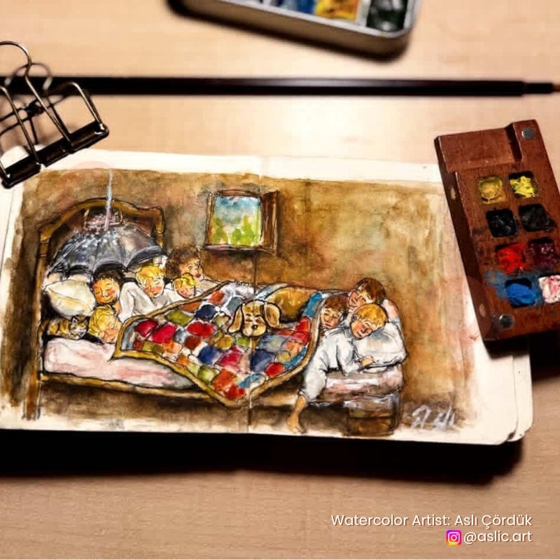 8li Mini Palet ve Sanat Seti