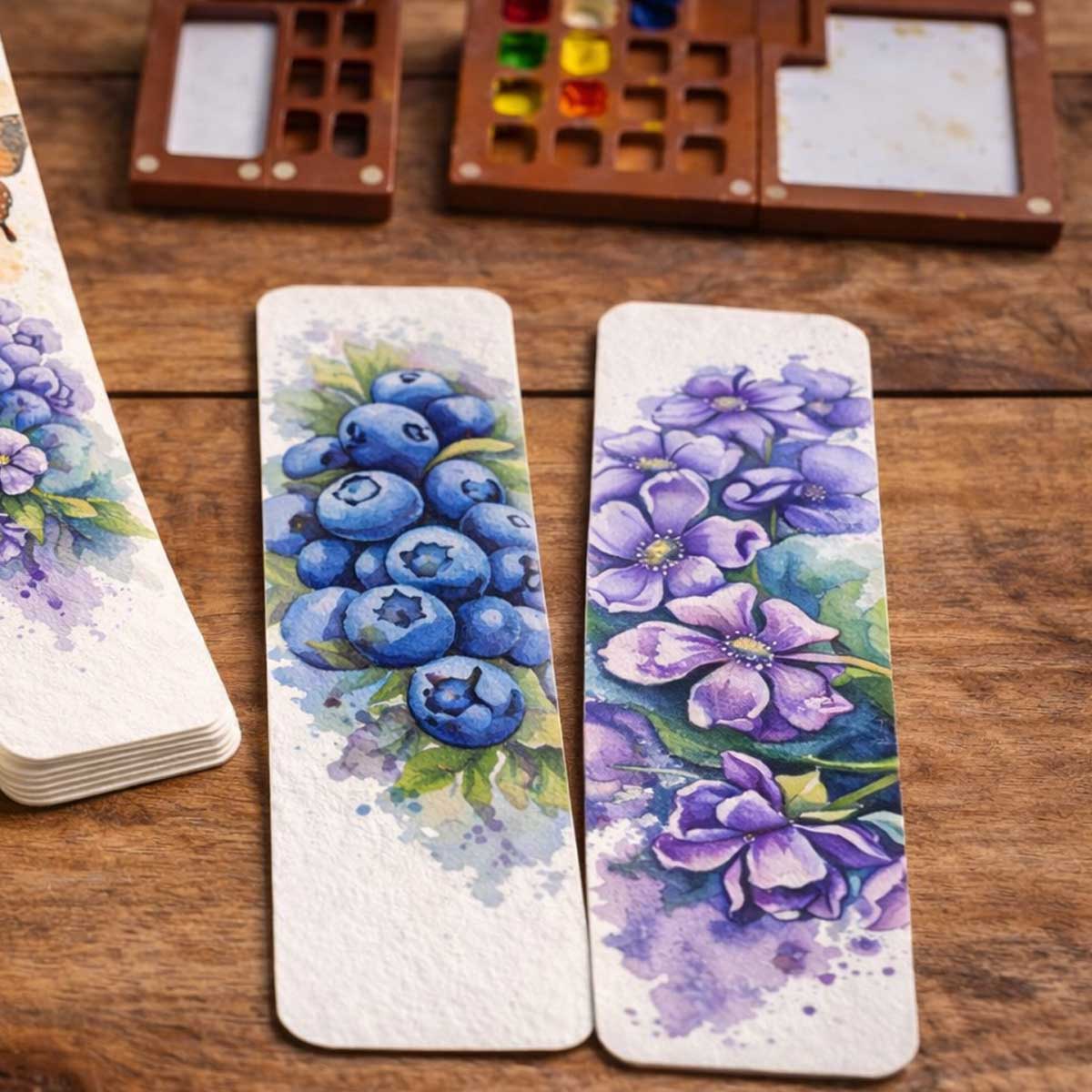 5x15 cm Dokulu Kitap Ayracı Kağıt Seti - Canson Montval - 300 gr - Cold Press (25-50 adet)