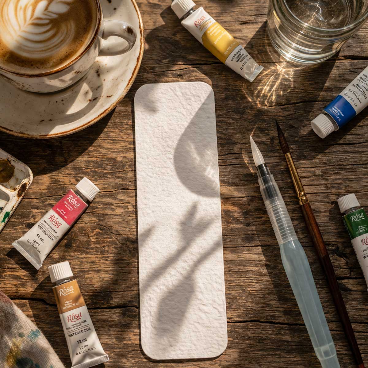 5x15 cm Dokulu Kitap Ayracı Kağıt Seti - Canson Montval - 300 gr - Cold Press (25-50 adet)