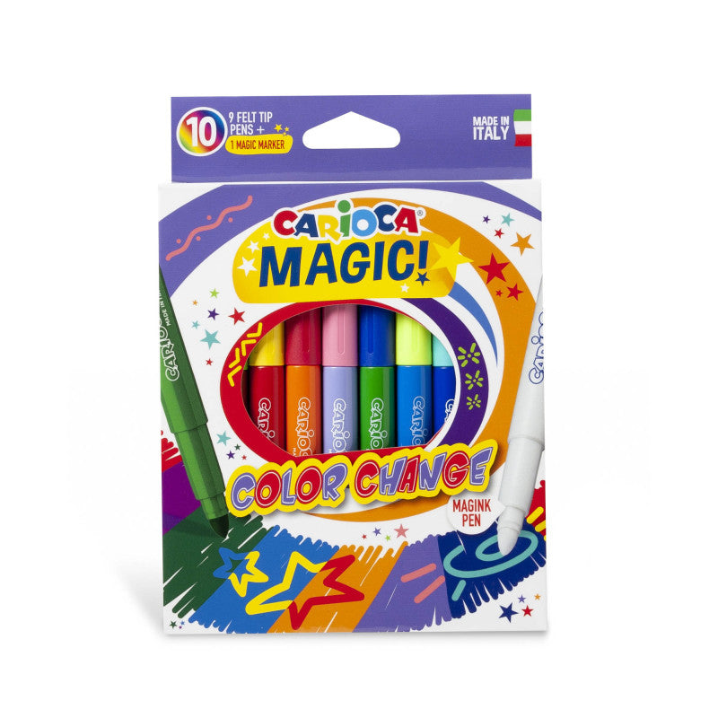 10’lu Carioca Magic Color Change - Sihirli Keçeli Kalem Seti