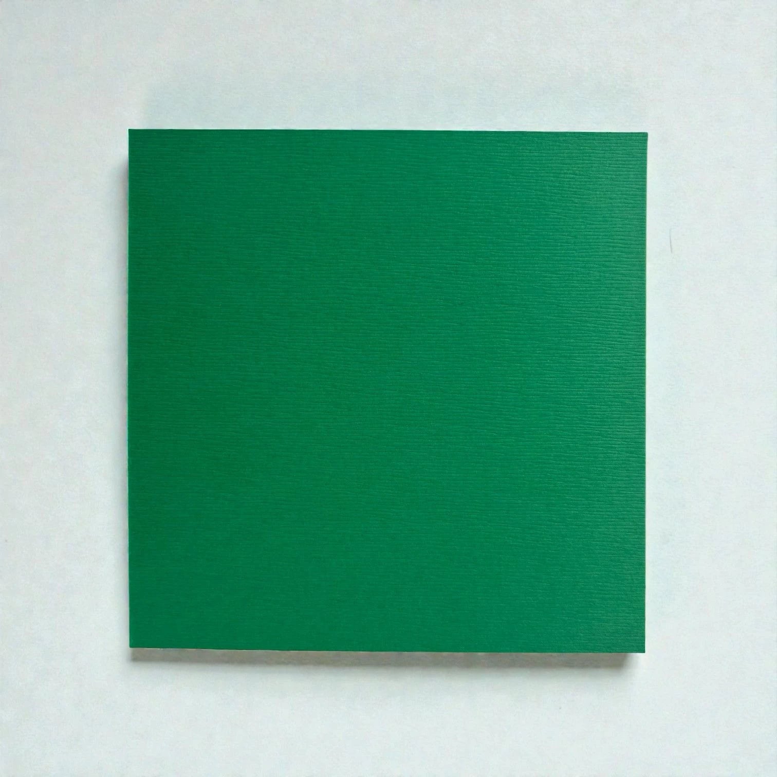 El Yapımı Sert Kapaklı Eskiz Defteri - 190 gr - 64 yaprak - 16x16cm - Yeşil - Çatı Katı