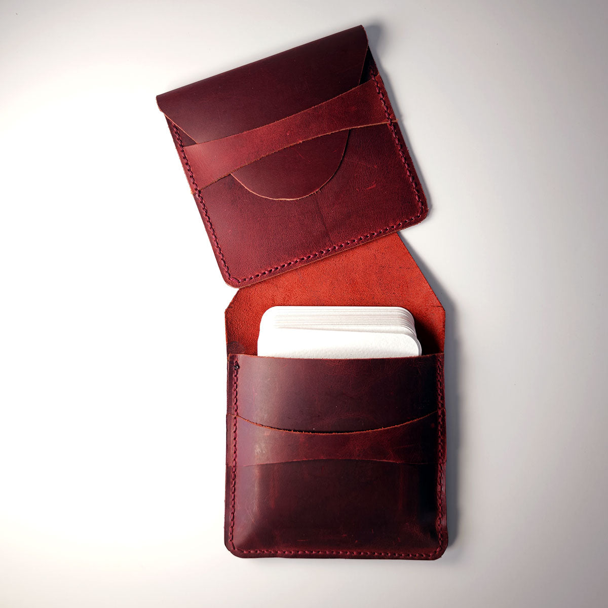 El Yapımı Mini Deri Çanta - Mini Palet ve Kartlar için ideal