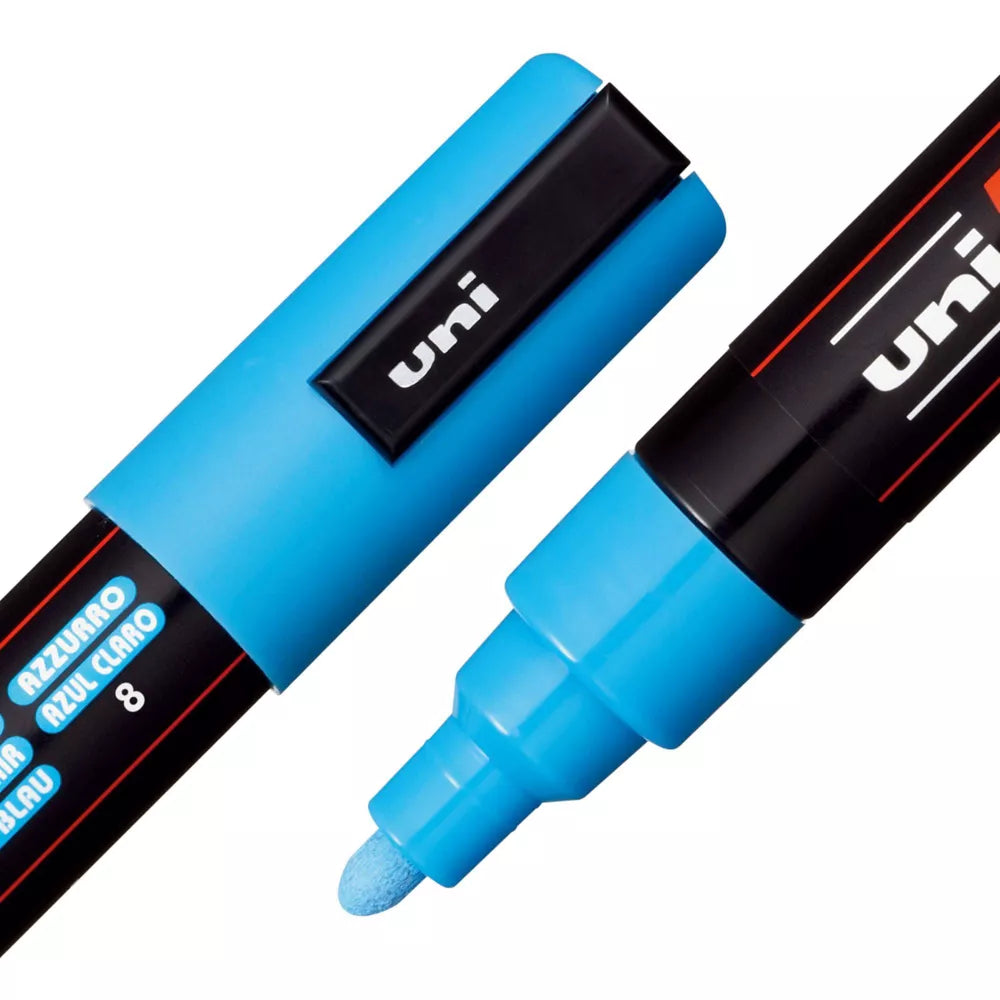 8’li Uni POSCA Set – Ana Renkler - PC-5M (1.8-2.5 mm)