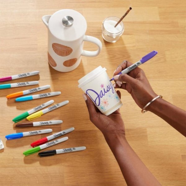 4'lü Sharpie Permanent Marker Set - Canlı Renkler - Fine